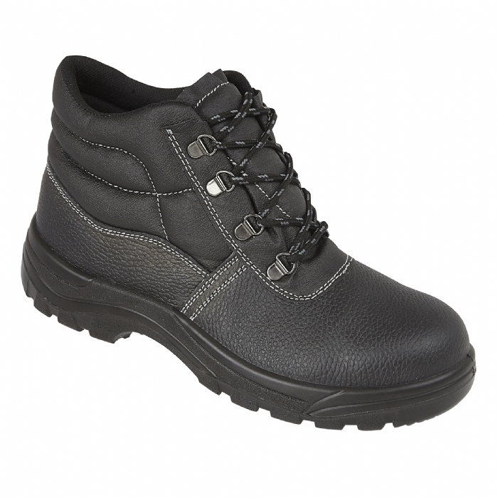 PROFORCE Dual Density Black Leather Upper Safety Boot