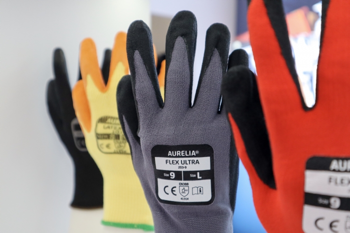 AURELIA FLEX ULTRA NITRILE PALM COATED MANUFACTURING GLOVES