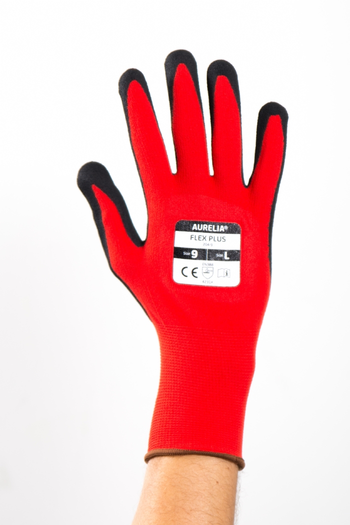 AURELIA FLEX PLUS NITRILE PALM COATED OIL GLOVES