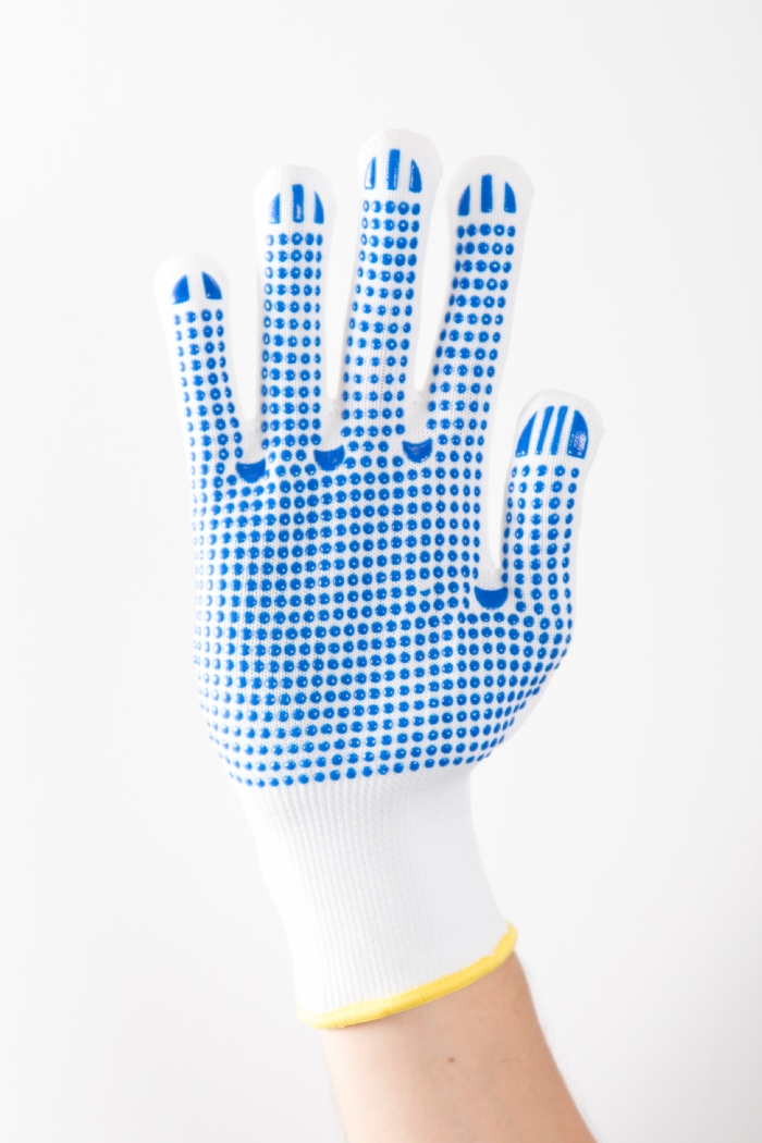  AURELIA PVC DOT GRIP COTTON LINER GLOVES