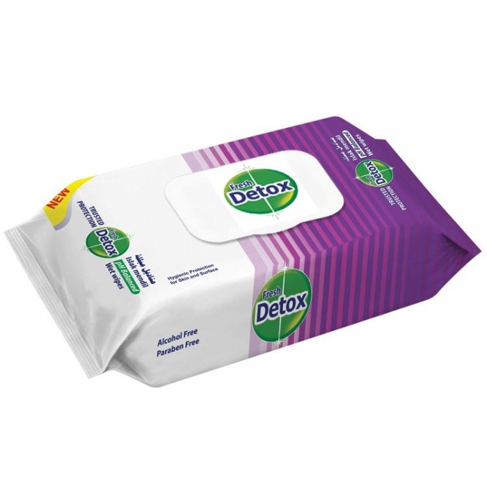 Fresh Detox Antibacterial Hand and Surface Wipes