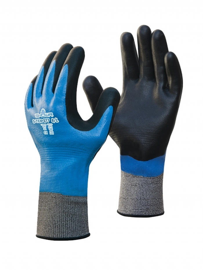 SHOWA S-TEX 377 Nitrile-Coated Cut-Resistant Gloves