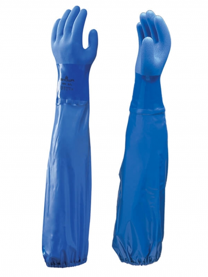 Showa 690 PVC Chemical & Oil Resistant Long Sleeve Glove