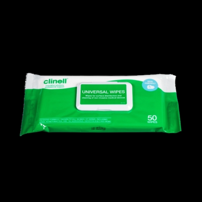   Clinell Universal Wipes Adhesive Back 50