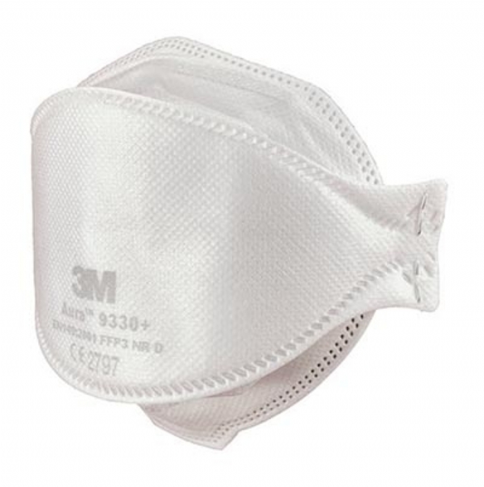 3M Aura 9330+ FFP3 Unvalved Respirator Face Mask