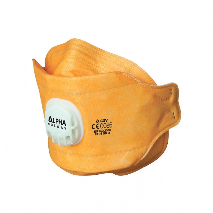 Alpha Solway C3V C Series Fold Flat Respirator Valved FFP3 Mask