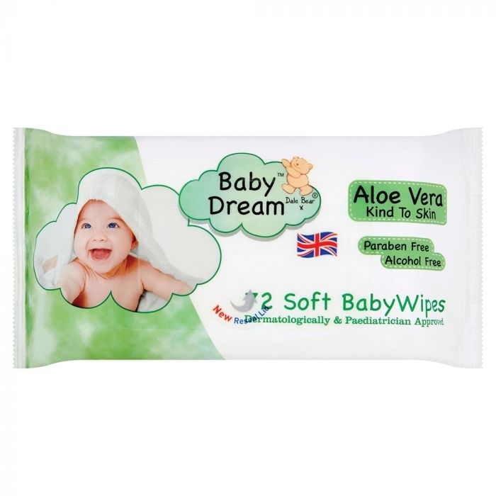 Baby Dream Aloe Vera Soft Baby Wipes - 72 Wipes