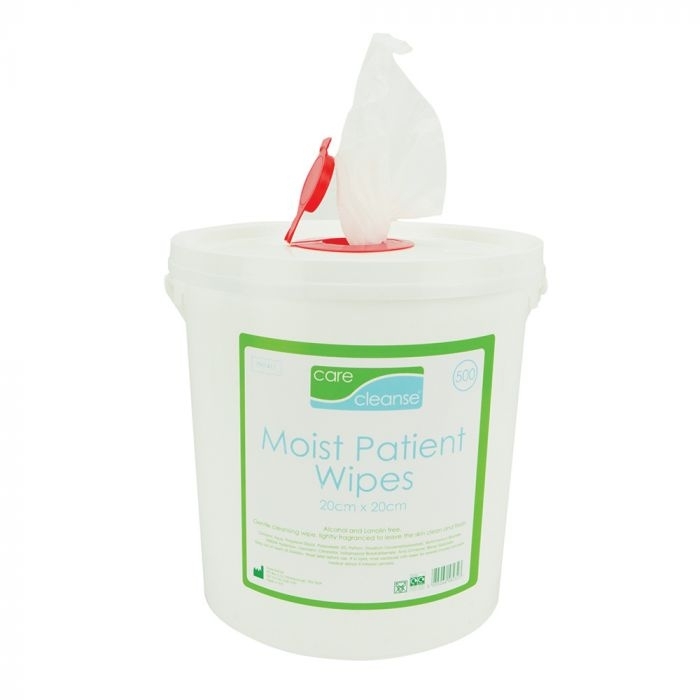 Carecleanse Moist Patient Wipes - Bucket Dispenser 500 Wipes