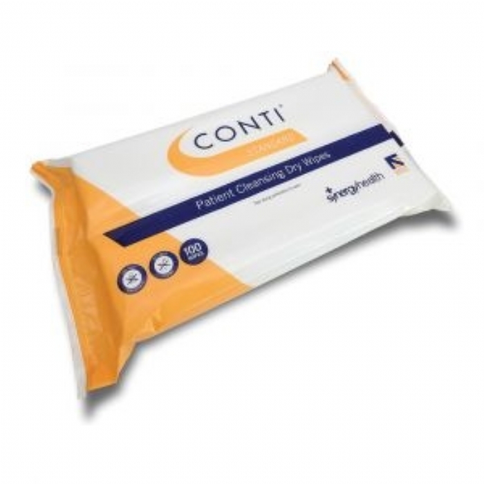 Conti Standard Patient Cleansing Wipes - 28 x 30cm 100 Wipes