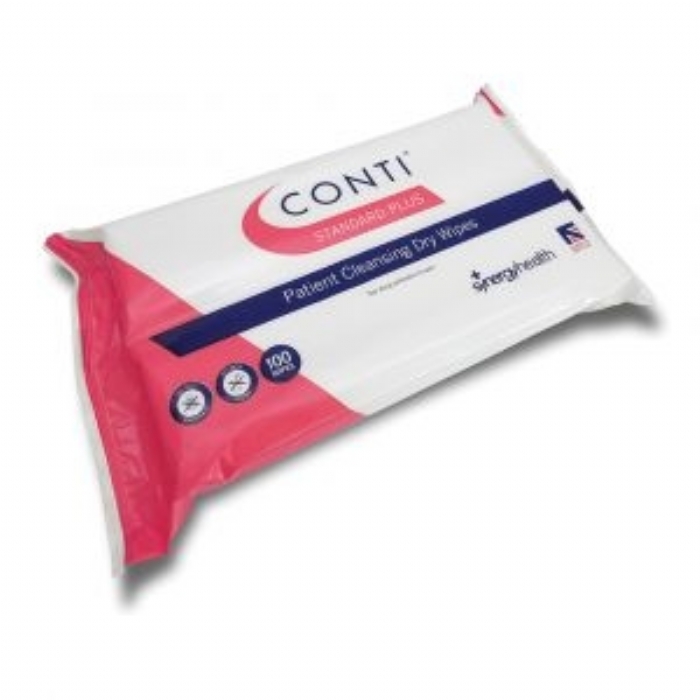 Conti Standard Plus Patient Cleansing Wipes - 30 x 32cm 100 Wipes