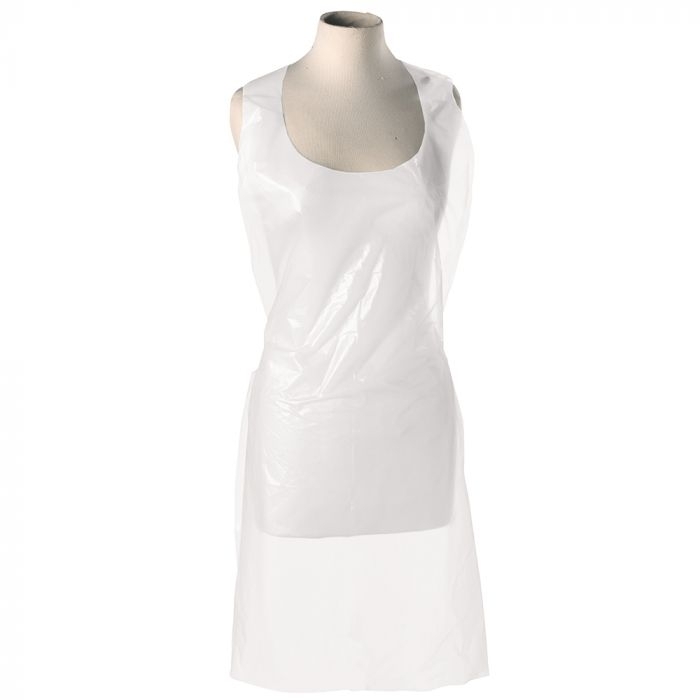 Value Polythene Aprons in a Dispenser Pack - White