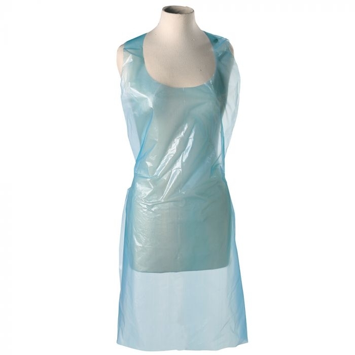 Value Polythene Aprons in a Dispenser Pack - Blue