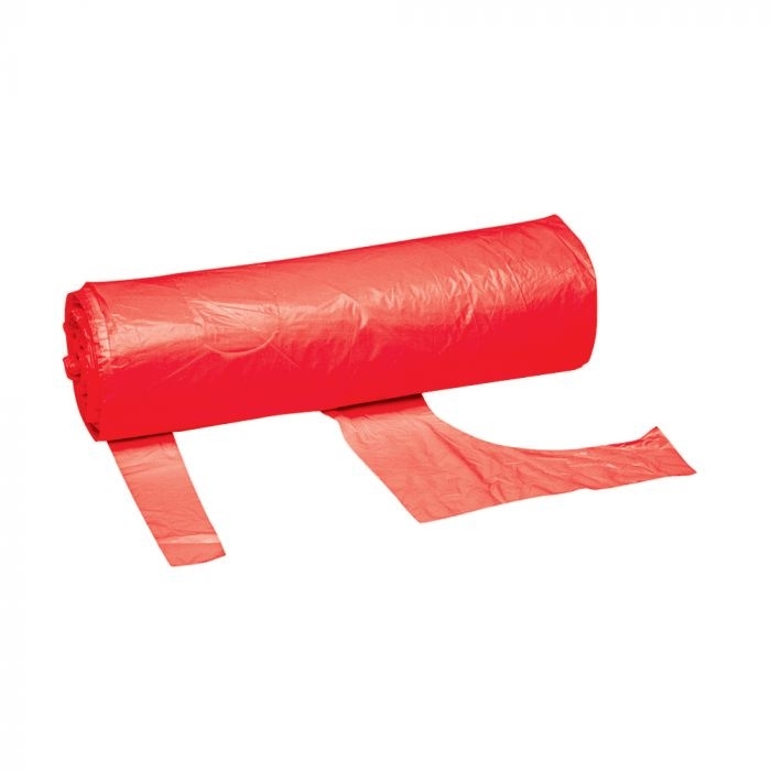 Standard Polythene Aprons on a Roll - Red
