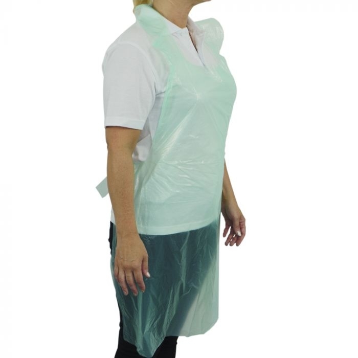 Premium Polythene Aprons in a Dispenser Pack - Green