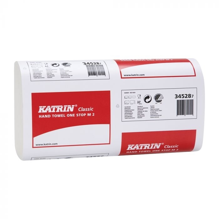 Katrin Classic One Stop Light M Fold 2ply Hand Towels - Case of 3360