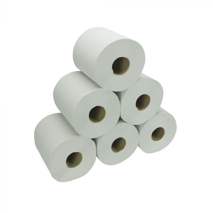 White 2ply Centrefeed Rolls 150m