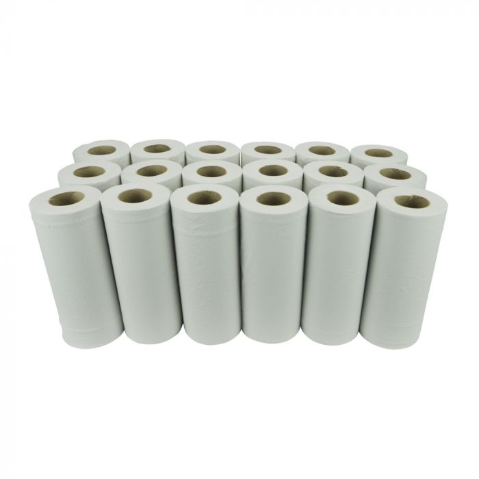 Optimum Professional Luxury 2ply 10'' White Wiper Rolls - Case of 18