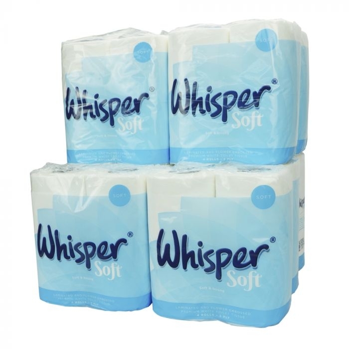 Whisper Soft 2ply Toilet Rolls - Case of 40