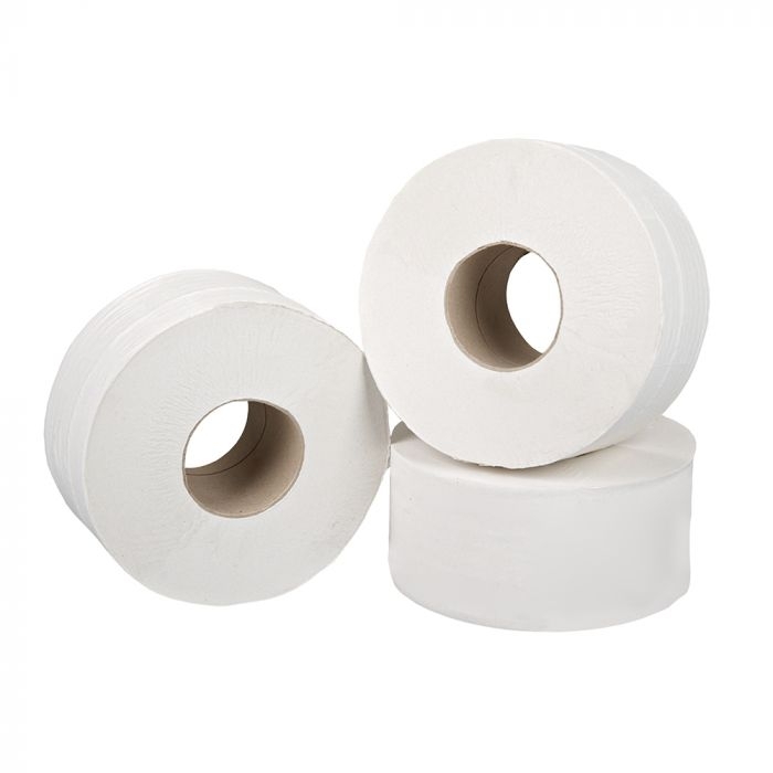 Mini Jumbo 2ply Toilet Rolls 150m 2.5'' Core - Case of 12