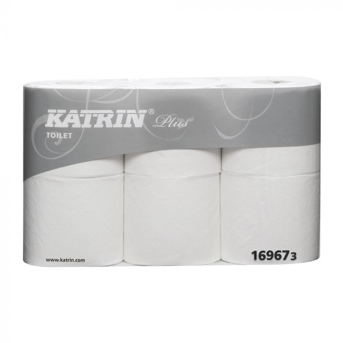 Katrin Plus 3ply Toilet Paper - Case of 42
