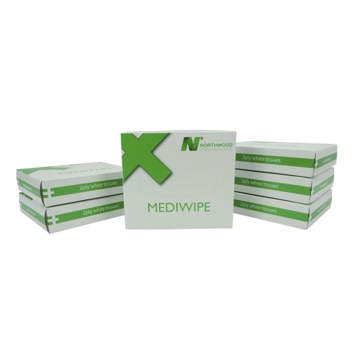 Mediwipe 2ply Medical Tissue Wipes - Case of 72