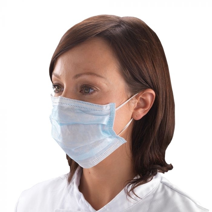 Type IIR Blue Face Masks with Loops