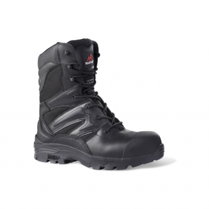 Rock Fall Titanium Hi-Leg non-metallic waterproof safety boot with midsole