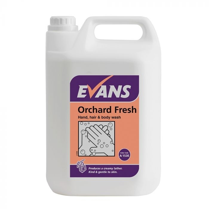 Evans Hand, Hair & Bodywash Soap Orchard Fresh 5 Litre