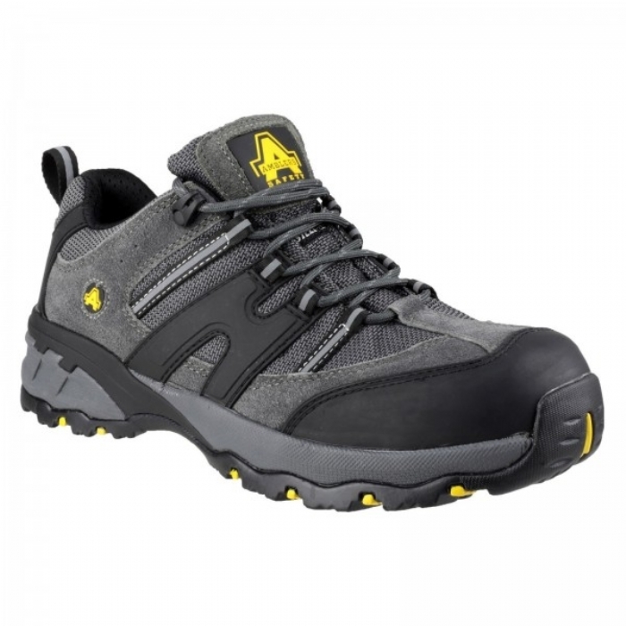 Amblers Lightweight Safety Work Trainer Grey/Black FS188