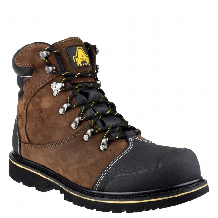 Amblers Waterproof S3 WP Safety Work Boot Brown FS227