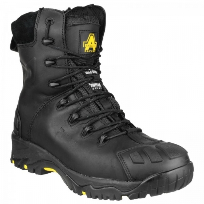 Amblers Waterproof Hi-Leg Safety Work Boot Black FS999