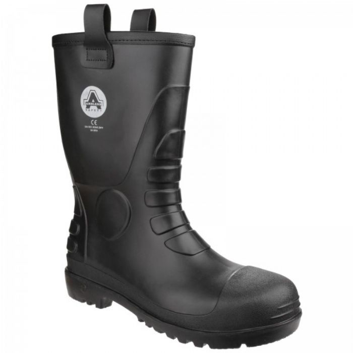 Amblers Waterproof PVC Black Safety Rigger Work Boot FS90