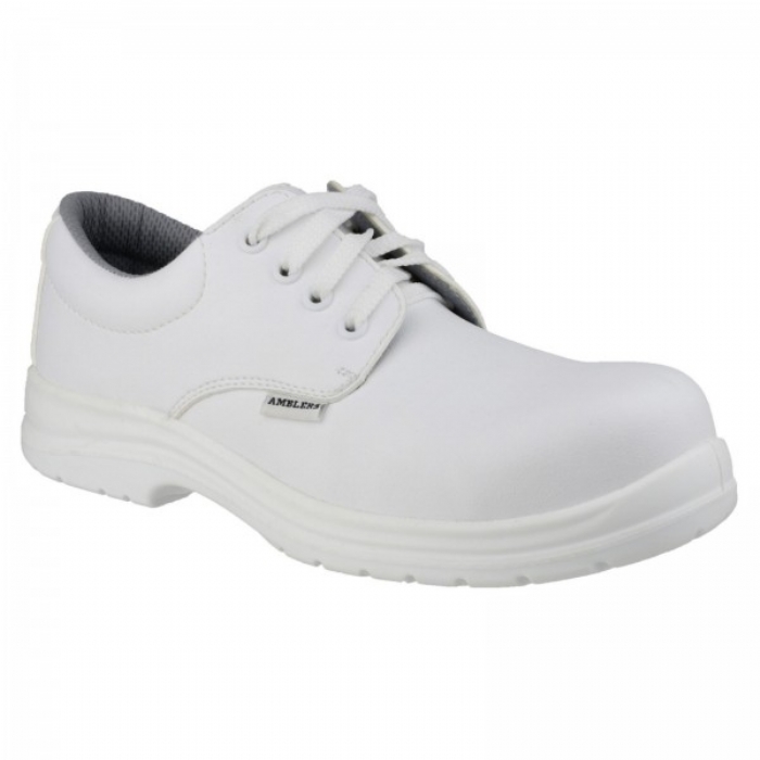 Amblers Safety White Lace Up Shoe FS511