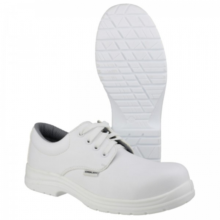 Amblers Safety White Lace Up Shoe FS511