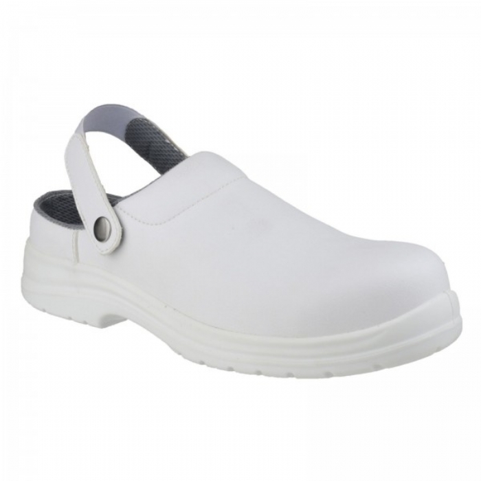 Amblers Safety White Work Clog FS512