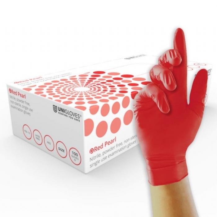 Red Pearl Medical Nitrile Glove