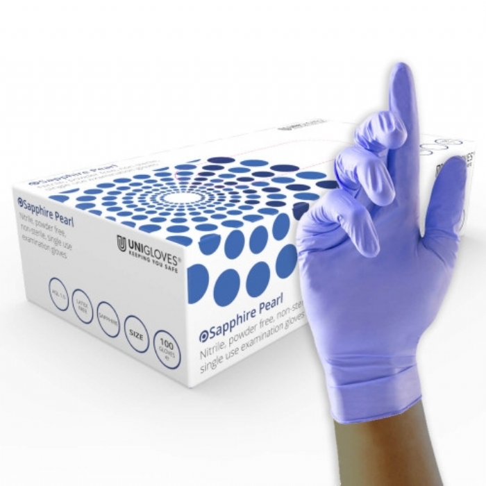 Sapphire Pearl Medical Nitrile Glove