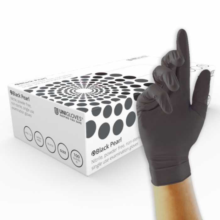 UNIGLOVES Nitrile Glove ''Black Pearl''