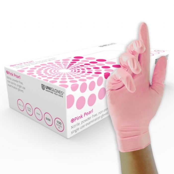 UNIGLOVES Nitrile Glove ''Pink Pearl''