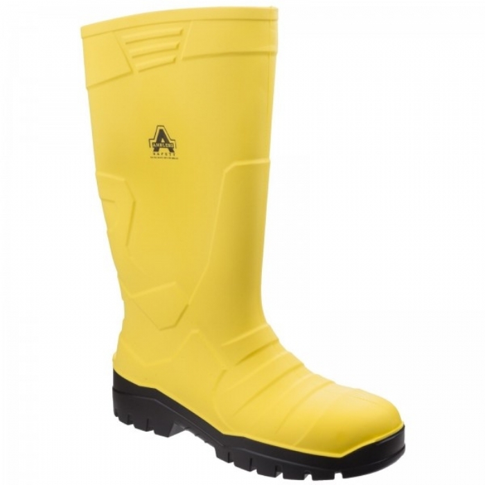 Amblers Safety Waterproof Wellington Work Boot Yellow AS1007