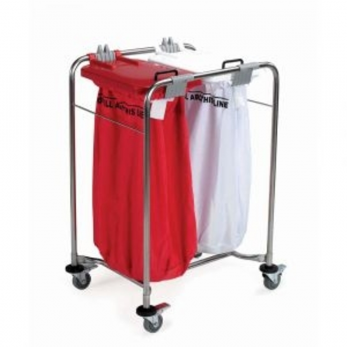 Medi Cart Laundry Trolley Two Bag