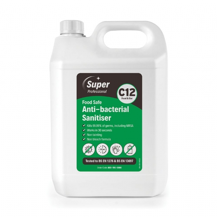 Super Food Safe Anti-bacterial Cleaner Sanitiser 5 Litre 