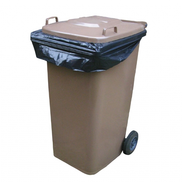 Black Wheelie Bin Liners -Medium Duty