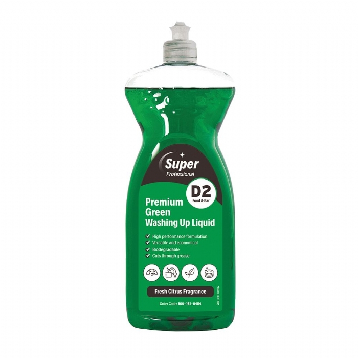 Super Premium Green Washing Up Liquid 1 Litre