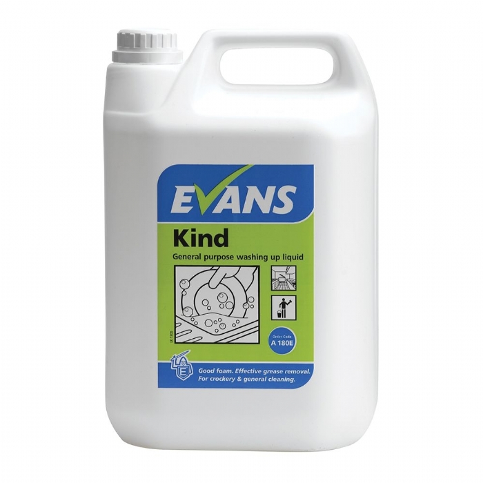 Evans Kind Washing Up Liquid and General Purpose Detergent - 5 Litre