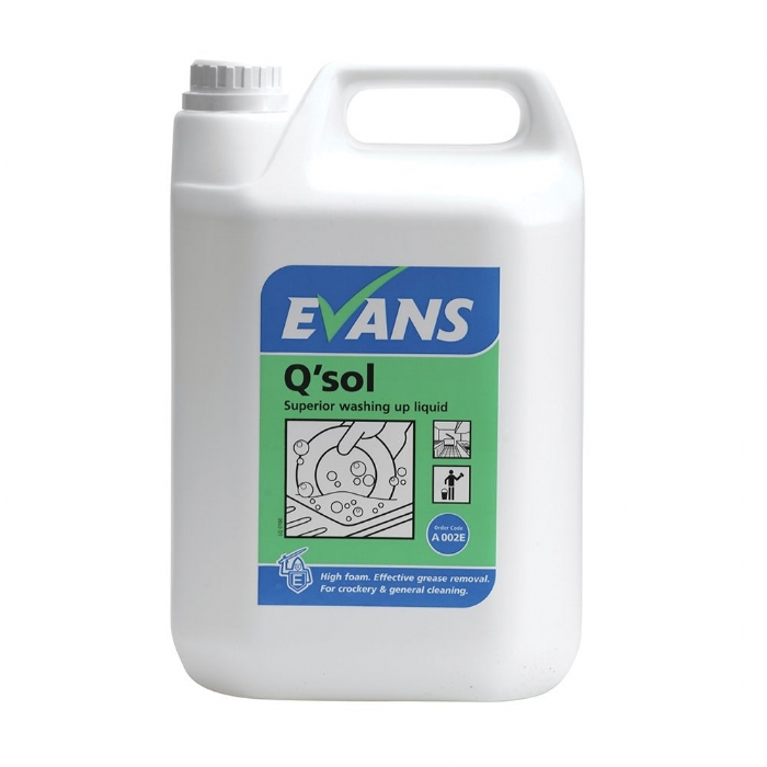  Evans Q'Sol Washing Up Liquid - 5 Litre