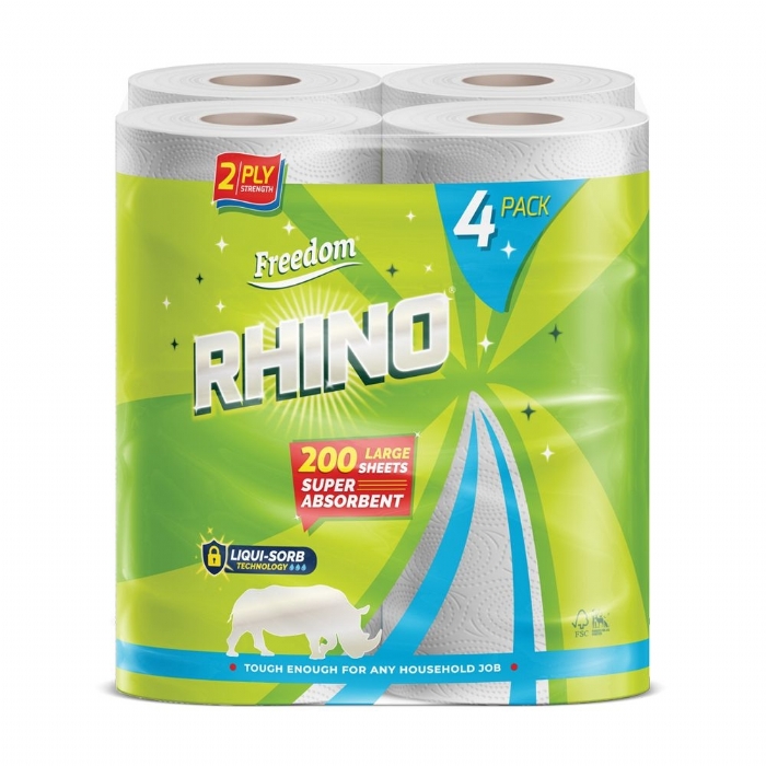 Rhino 2ply Luxury Kitchen Rolls - Case of 24