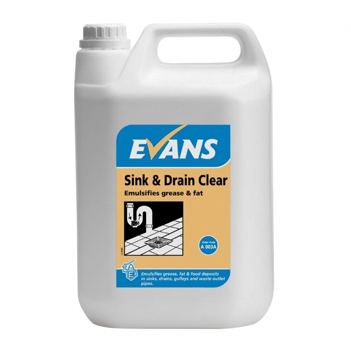 Evans Sink & Drain Clear - 2.5 Litre