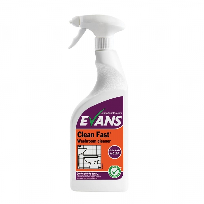 Evans Clean Fast Heavy Duty Washroom Cleaner - 750ml
