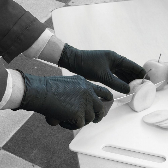 Finite Black Nitrile Powder Free Gloves